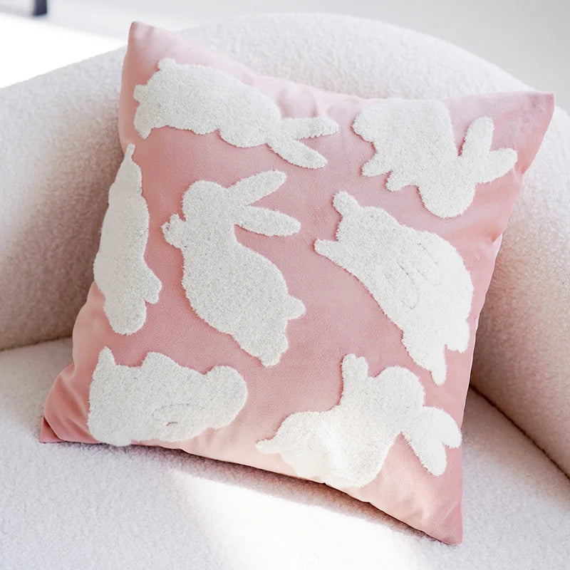 Eco-Friendly Jacquard Pillowcase - 100% Polyester, Non-Toxic, Modern Patchwork Design for Home & Hotel by Baby Lamby at brixbailey.com