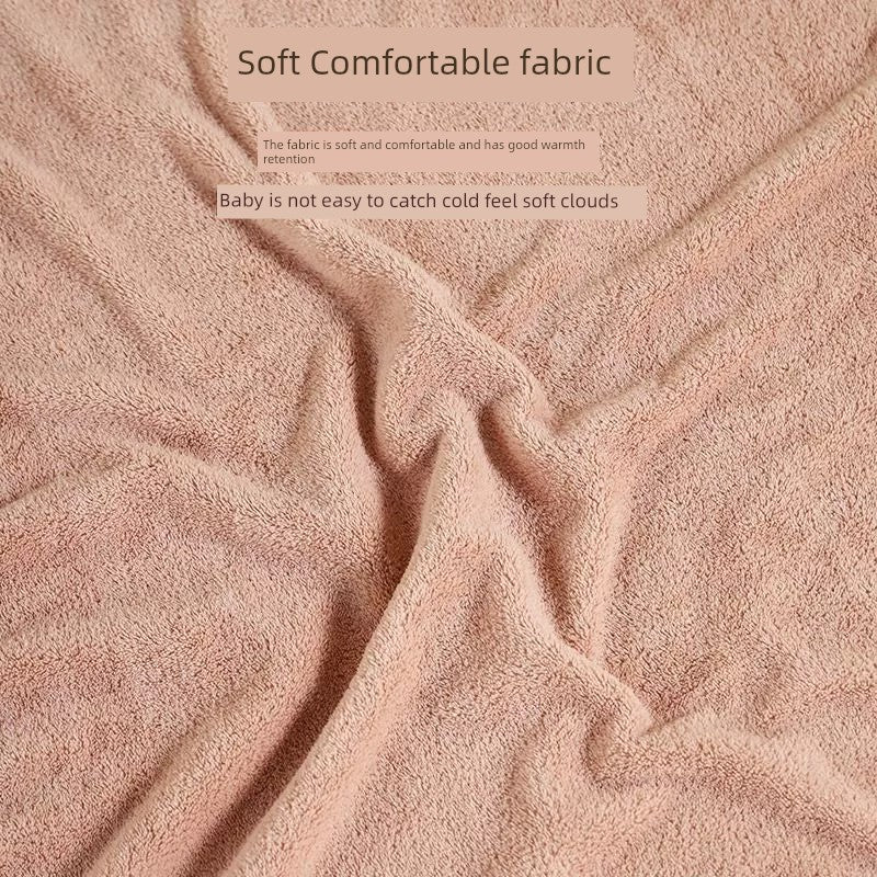 Square Baby Bath Towel - Soft Polyester/Cotton Blend for 0-12 Months - Model FW01 by Baby Lamby at brixbailey.com