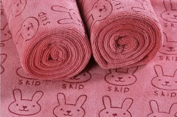 Cute Soft Animal Print Baby Towel - 100cm, 80% Cotton & 20% Polyester, Washable for Bathing & Feeding by Baby Lamby at brixbailey.com