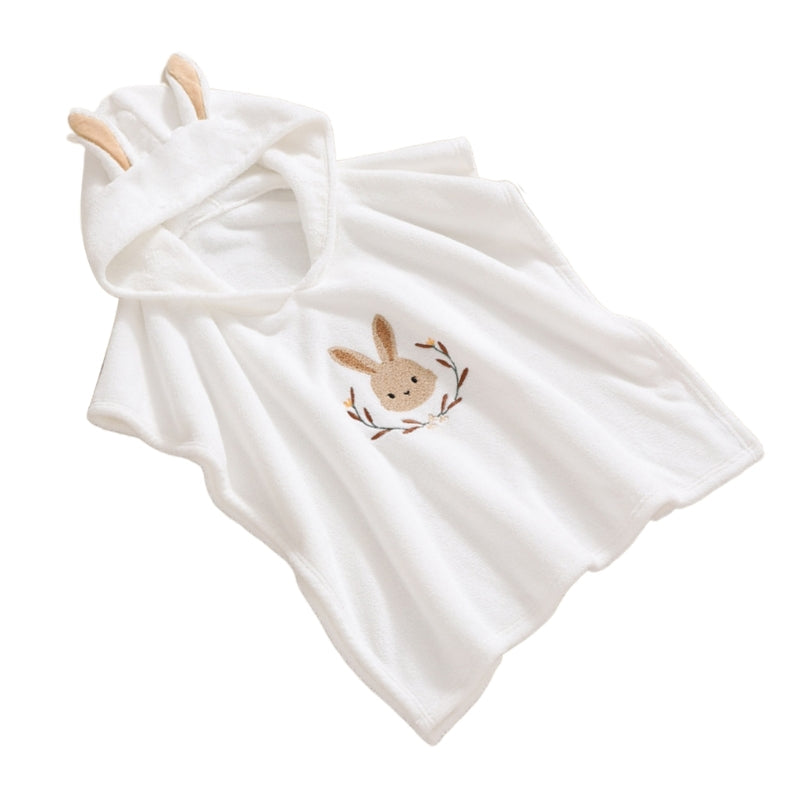 Kids Hooded Towel - Soft, Quick-Dry Polyester for Swimming & Bath Time - 60x120cm by Baby Lamby at brixbailey.com