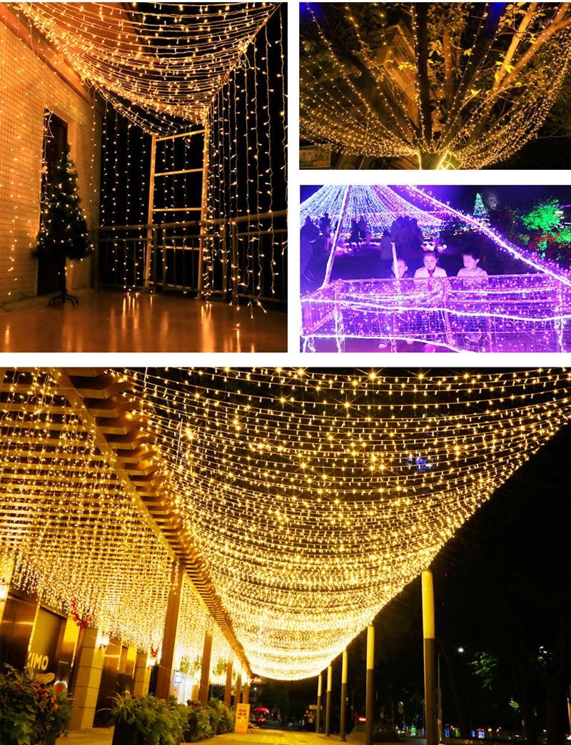 10M-100M Christmas Lights Outdoor LED Fairy String Lights