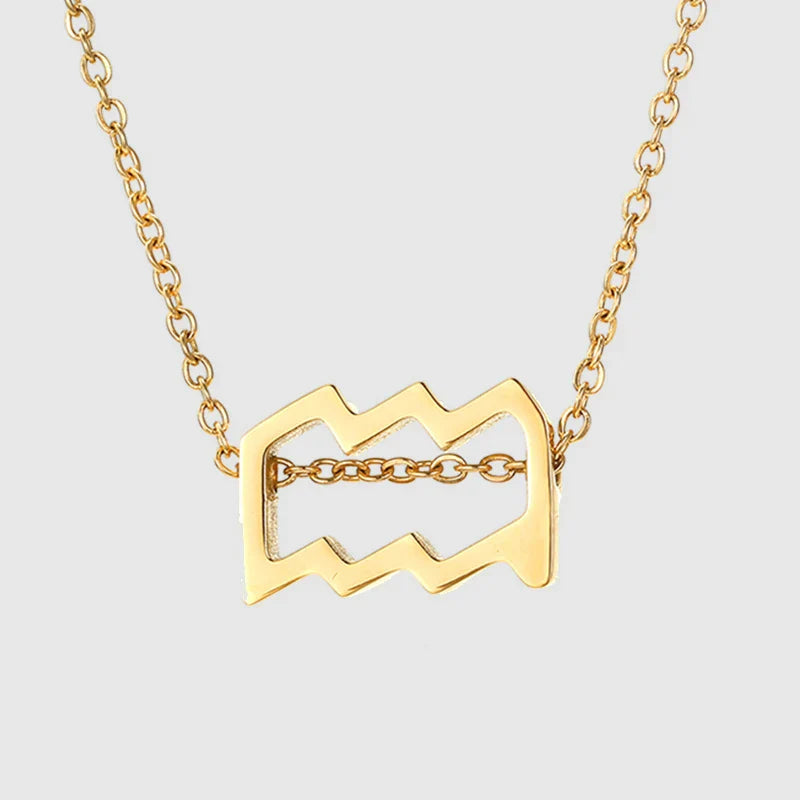 Zodiac Sign Splendour Necklace - Gold/Silver