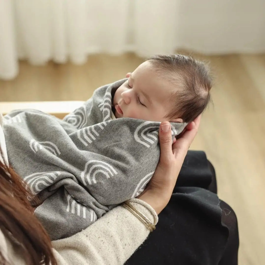 Knitted Cute Multipurpose Baby Receiving Swaddle Blankets