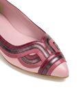 Begonia Pink Leather Ballerinas – Pointed Toe Flats
