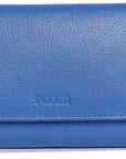 SADDLER PAULA Handmade Leather Trifold Purse – RFID Protected | 8 Card Slots, ID Window & Rear Zip Pocket | Gift Boxed