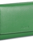 SADDLER PAULA Handmade Leather Trifold Purse – RFID Protected | 8 Card Slots, ID Window & Rear Zip Pocket | Gift Boxed