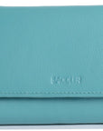 SADDLER PAULA Handmade Leather Trifold Purse – RFID Protected | 8 Card Slots, ID Window & Rear Zip Pocket | Gift Boxed