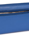 SADDLER CLAIRE Long Leather Trifold Purse - 18 Card Slots, Dual Zip Pockets, and Note Sections - RFID Protected