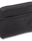 Compact Leather Zip-Top Purse "Pia" – Handmade by Saddler | RFID Protected & Gift Boxed | Multi-Functional Card, Coin & Key Holder