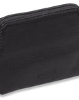 Compact Leather Zip-Top Purse "Pia" – Handmade by Saddler | RFID Protected & Gift Boxed | Multi-Functional Card, Coin & Key Holder