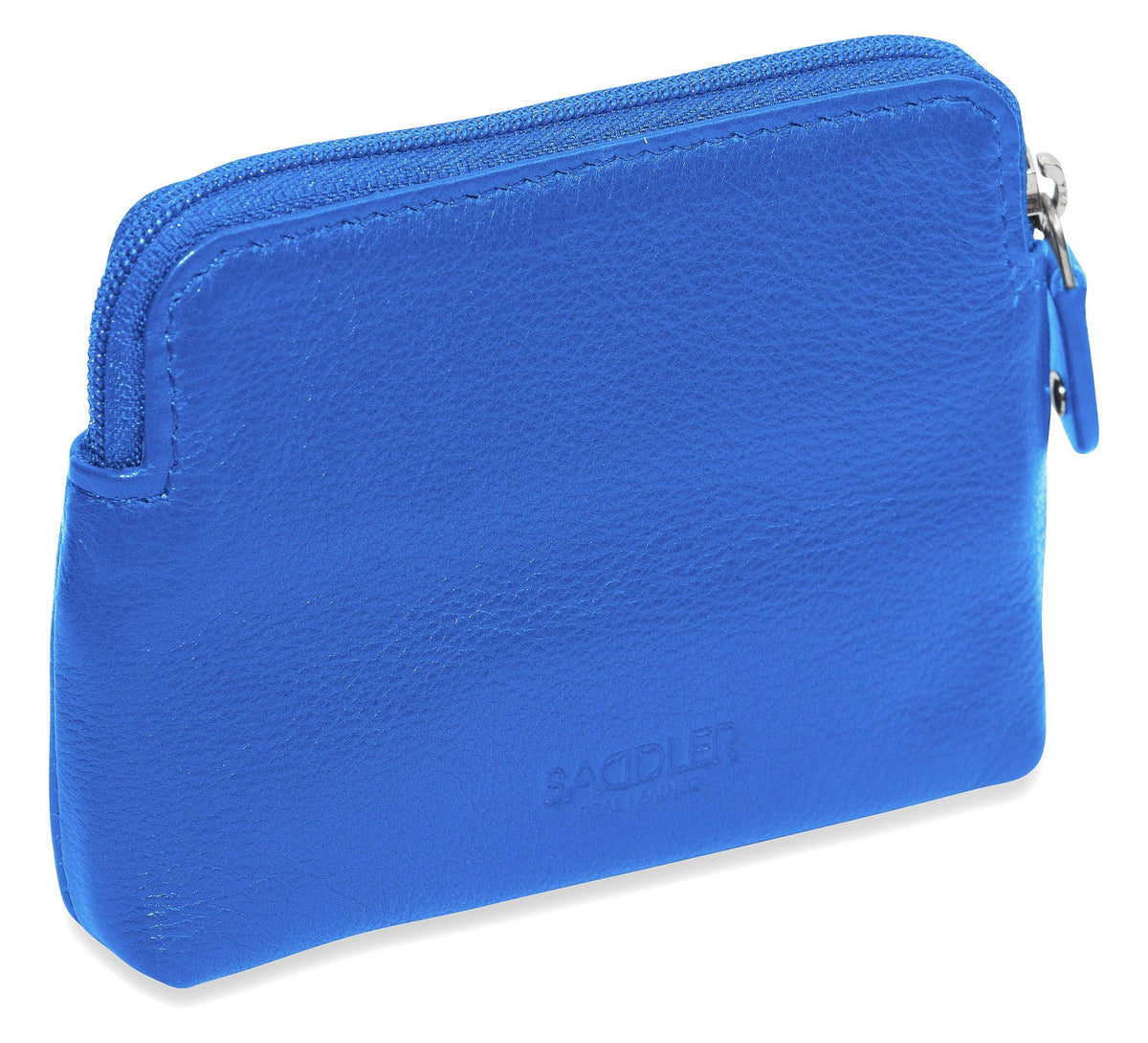 Compact Leather Zip-Top Purse "Pia" – Handmade by Saddler | RFID Protected &amp; Gift Boxed | Multi-Functional Card, Coin &amp; Key Holder