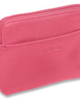 Compact Leather Zip-Top Purse "Pia" – Handmade by Saddler | RFID Protected & Gift Boxed | Multi-Functional Card, Coin & Key Holder
