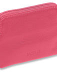 Compact Leather Zip-Top Purse "Pia" – Handmade by Saddler | RFID Protected & Gift Boxed | Multi-Functional Card, Coin & Key Holder