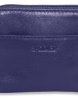 Compact Leather Zip-Top Purse "Pia" – Handmade by Saddler | RFID Protected & Gift Boxed | Multi-Functional Card, Coin & Key Holder