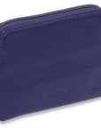 Compact Leather Zip-Top Purse "Pia" – Handmade by Saddler | RFID Protected & Gift Boxed | Multi-Functional Card, Coin & Key Holder