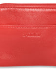 Compact Leather Zip-Top Purse "Pia" – Handmade by Saddler | RFID Protected & Gift Boxed | Multi-Functional Card, Coin & Key Holder