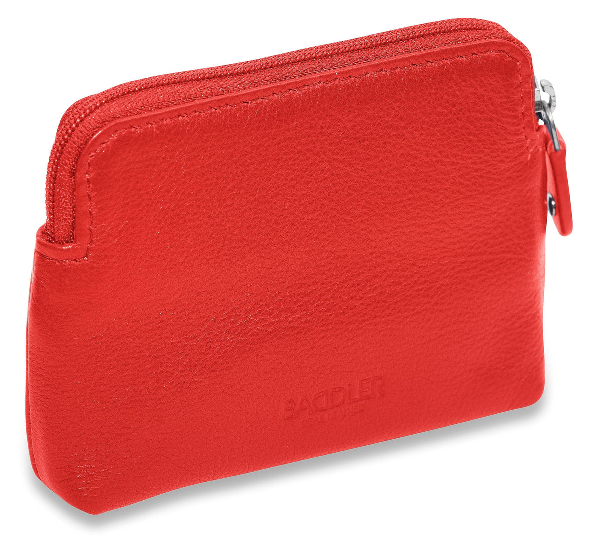Compact Leather Zip-Top Purse "Pia" – Handmade by Saddler | RFID Protected &amp; Gift Boxed | Multi-Functional Card, Coin &amp; Key Holder