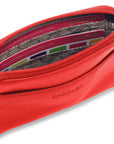 Compact Leather Zip-Top Purse "Pia" – Handmade by Saddler | RFID Protected & Gift Boxed | Multi-Functional Card, Coin & Key Holder