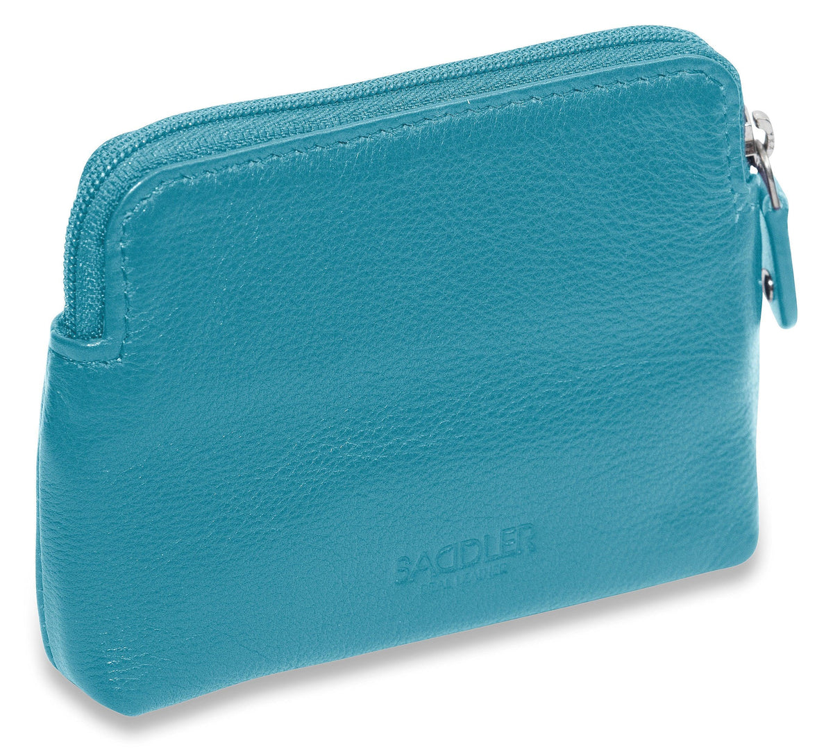 Compact Leather Zip-Top Purse "Pia" – Handmade by Saddler | RFID Protected &amp; Gift Boxed | Multi-Functional Card, Coin &amp; Key Holder