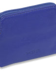 Compact Leather Zip-Top Purse "Pia" – Handmade by Saddler | RFID Protected & Gift Boxed | Multi-Functional Card, Coin & Key Holder
