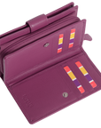 SADDLER GEORGIE Leather Double-Sided Purse - 13 Card Slots, Generous Space for Notes and Coins - RFID Protected