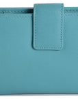SADDLER GEORGIE Leather Double-Sided Purse - 13 Card Slots, Generous Space for Notes and Coins - RFID Protected