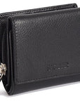 SADDLER CARLA Handmade Leather Compact Trifold Purse – RFID Protected | 5 Card Slots, ID Window & Zipped Coin Pocket | Gift Boxed