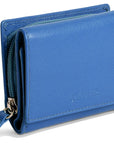 SADDLER CARLA Handmade Leather Compact Trifold Purse – RFID Protected | 5 Card Slots, ID Window & Zipped Coin Pocket | Gift Boxed
