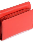 SADDLER CARLA Handmade Leather Compact Trifold Purse – RFID Protected | 5 Card Slots, ID Window & Zipped Coin Pocket | Gift Boxed