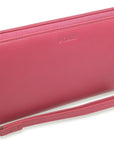 SADDLER SOPHIA Leather Zip Around Purse  - 15 Card slots, Mobile Phone Pocket,  Detachable Wrist Strap- RFID Protected