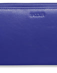 SADDLER GABRIELLA Leather Double Zip Around Purse - 8 Card Slots, Phone Pocket, and Coin Purse - RFID Protected