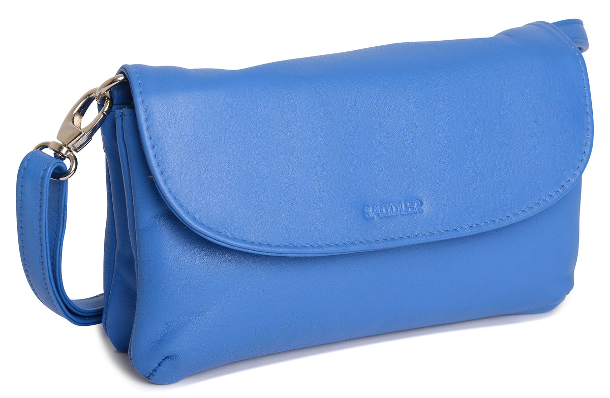 SADDLER Audrey Compact Leather Crossbody Bag &amp; Clutch – Versatile &amp; Stylish - Gift Boxed