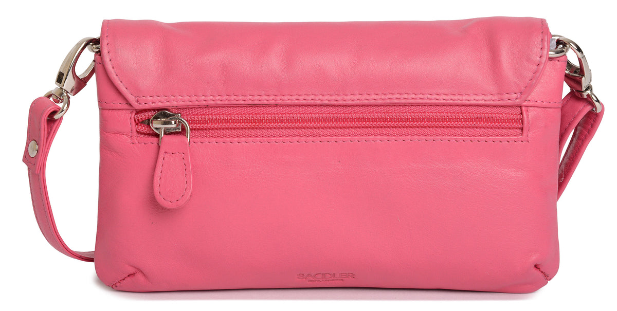 SADDLER Audrey Compact Leather Crossbody Bag &amp; Clutch – Versatile &amp; Stylish - Gift Boxed