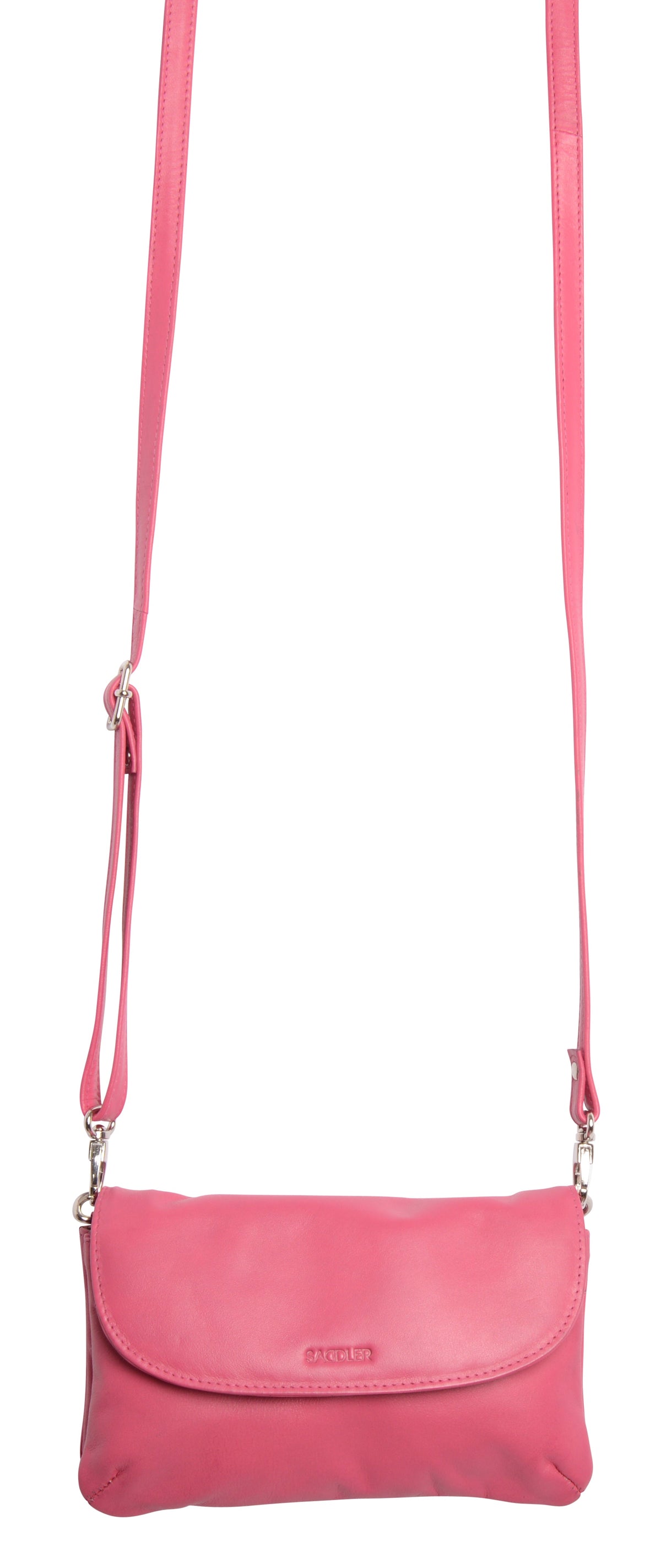 SADDLER Audrey Compact Leather Crossbody Bag &amp; Clutch – Versatile &amp; Stylish - Gift Boxed