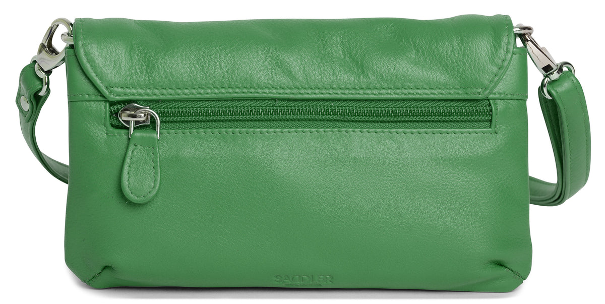 SADDLER Audrey Compact Leather Crossbody Bag &amp; Clutch – Versatile &amp; Stylish - Gift Boxed