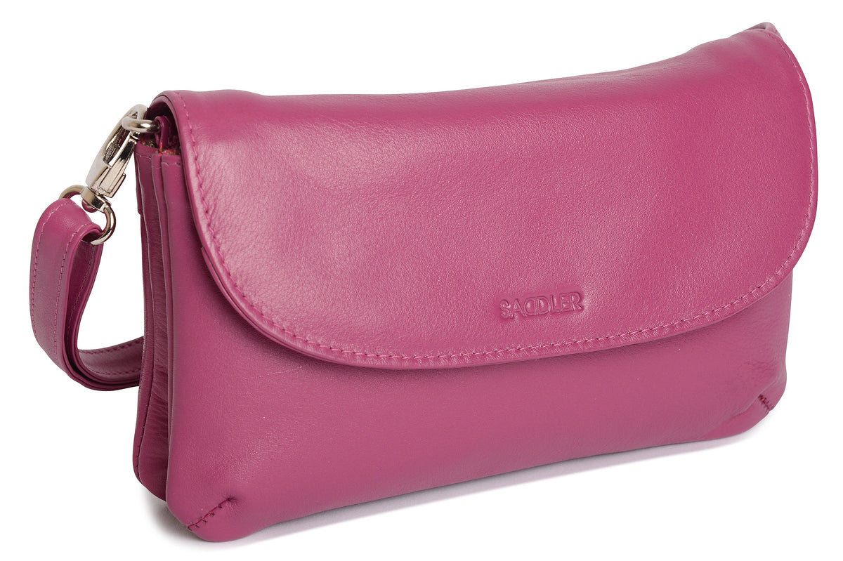 SADDLER Audrey Compact Leather Crossbody Bag &amp; Clutch – Versatile &amp; Stylish - Gift Boxed