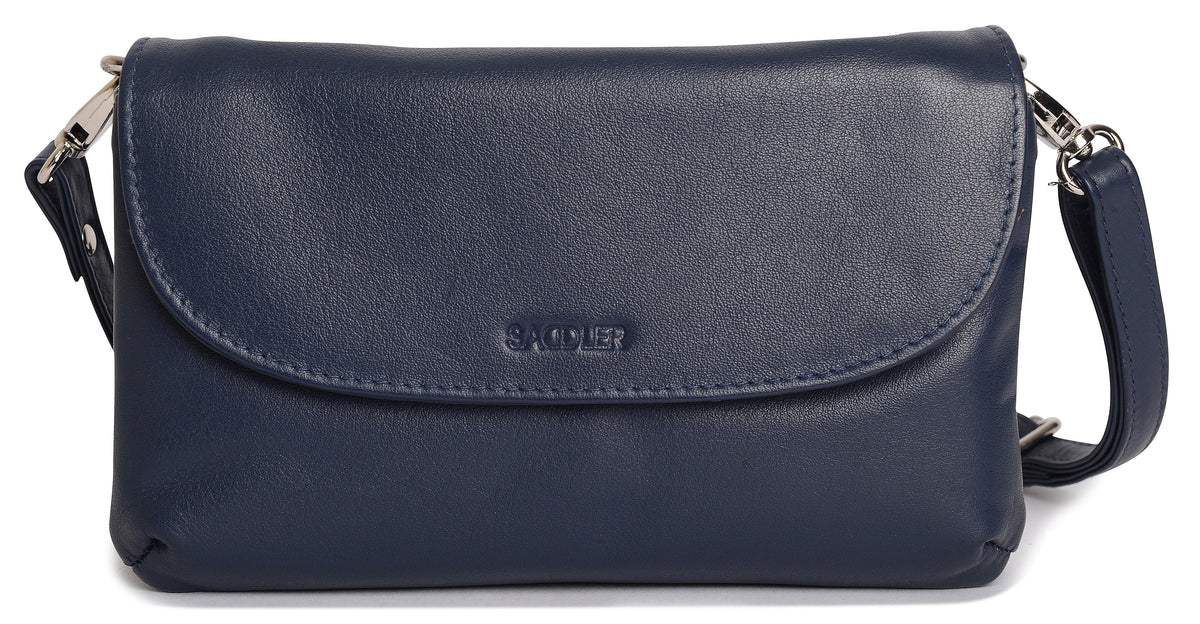SADDLER Audrey Compact Leather Crossbody Bag &amp; Clutch – Versatile &amp; Stylish - Gift Boxed