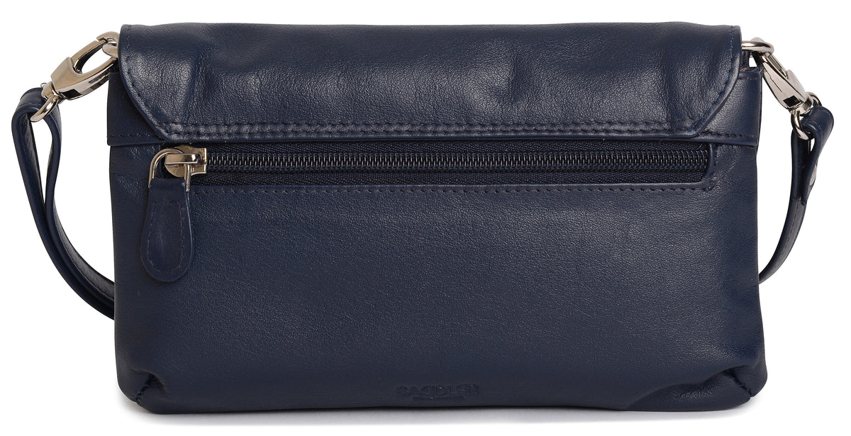 SADDLER Audrey Compact Leather Crossbody Bag &amp; Clutch – Versatile &amp; Stylish - Gift Boxed