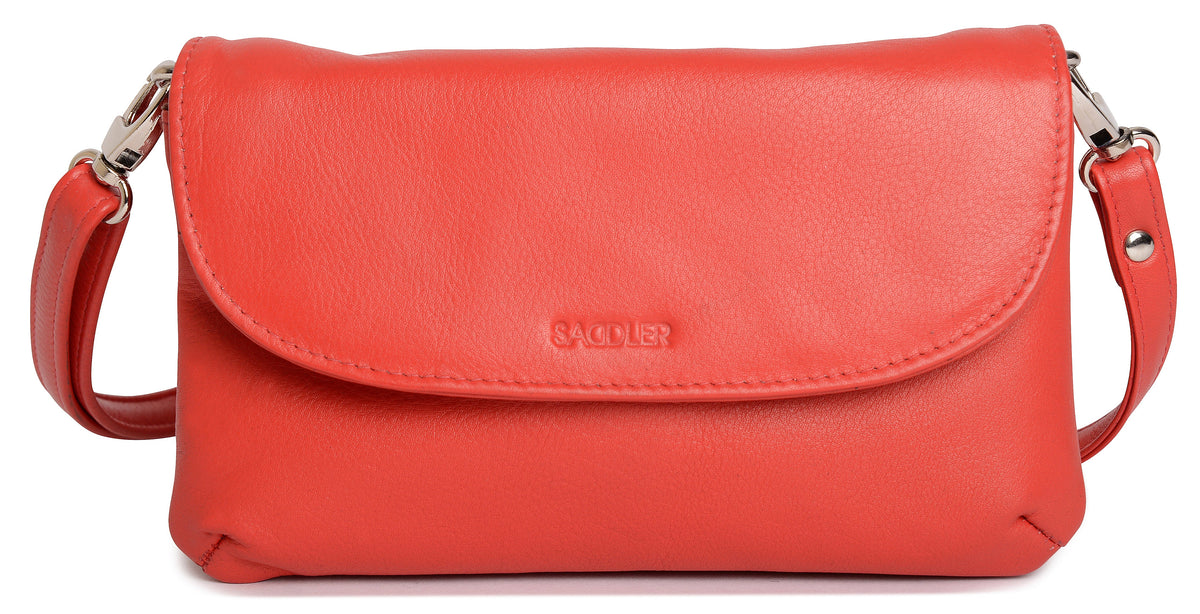 SADDLER Audrey Compact Leather Crossbody Bag &amp; Clutch – Versatile &amp; Stylish - Gift Boxed