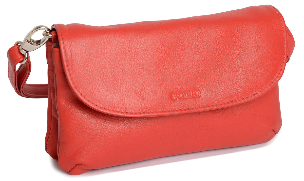 SADDLER Audrey Compact Leather Crossbody Bag &amp; Clutch – Versatile &amp; Stylish - Gift Boxed