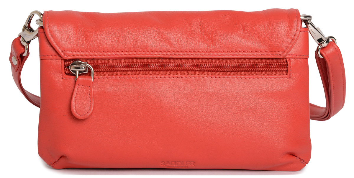 SADDLER Audrey Compact Leather Crossbody Bag &amp; Clutch – Versatile &amp; Stylish - Gift Boxed