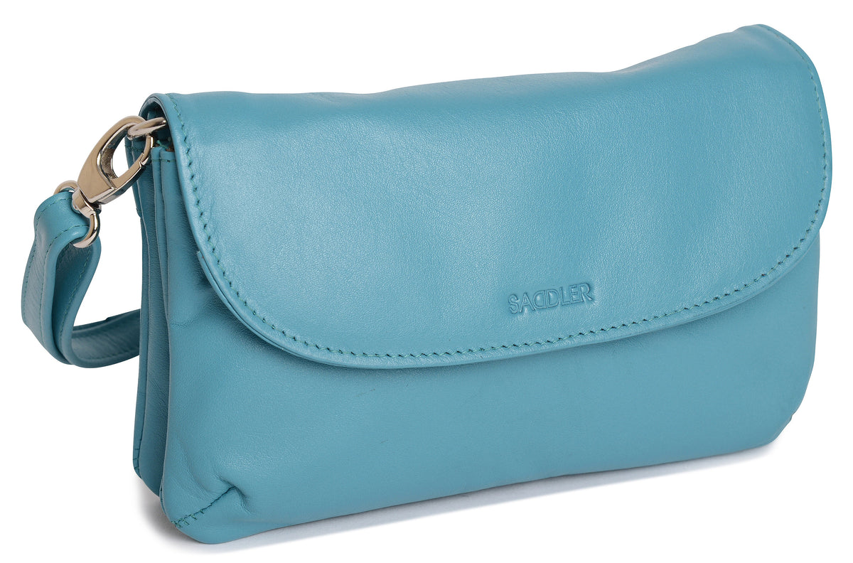 SADDLER Audrey Compact Leather Crossbody Bag &amp; Clutch – Versatile &amp; Stylish - Gift Boxed