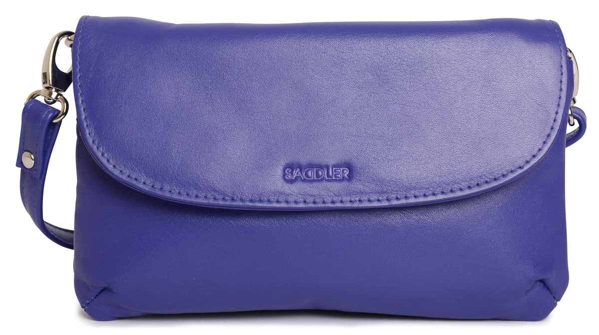 SADDLER Audrey Compact Leather Crossbody Bag &amp; Clutch – Versatile &amp; Stylish - Gift Boxed