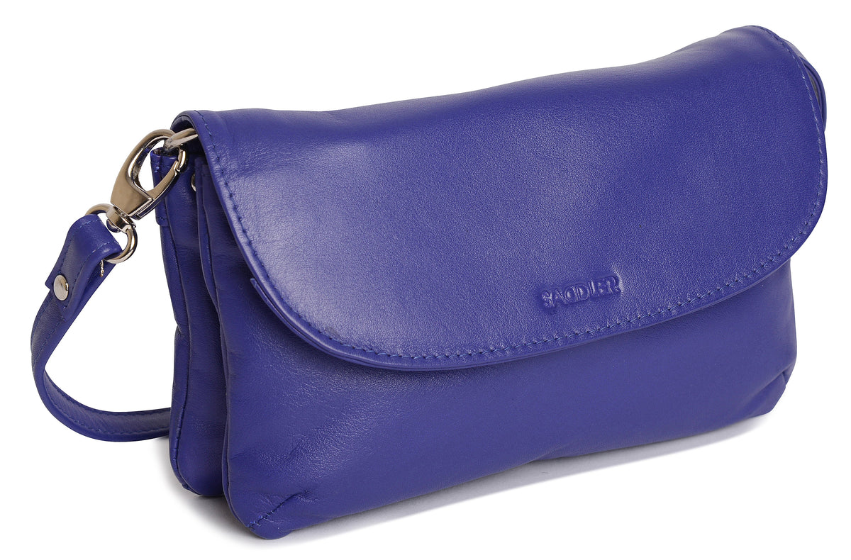 SADDLER Audrey Compact Leather Crossbody Bag &amp; Clutch – Versatile &amp; Stylish - Gift Boxed