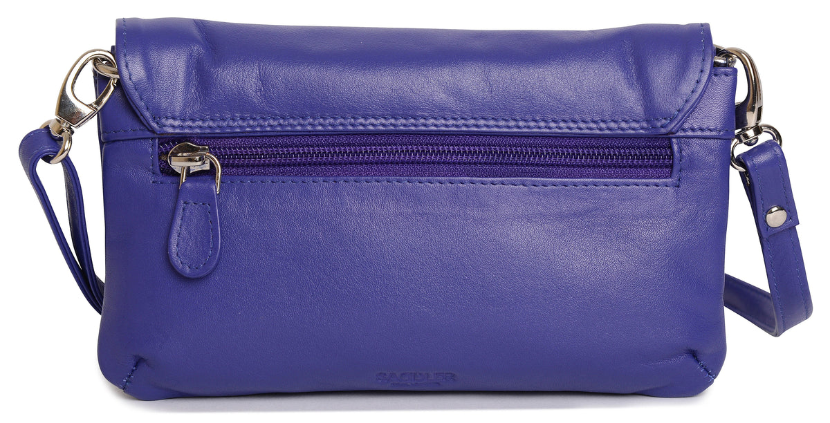 SADDLER Audrey Compact Leather Crossbody Bag &amp; Clutch – Versatile &amp; Stylish - Gift Boxed