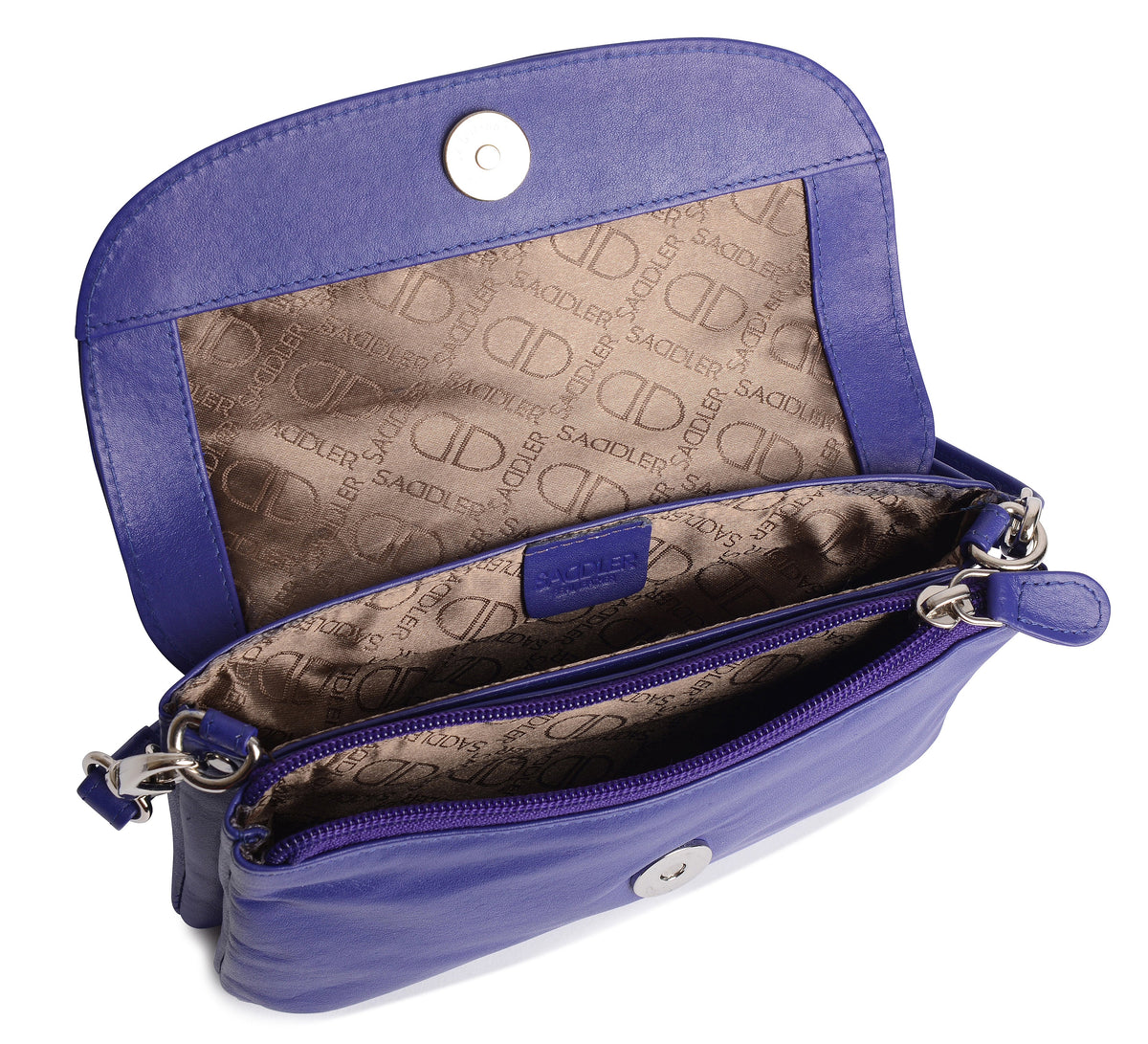 SADDLER Audrey Compact Leather Crossbody Bag &amp; Clutch – Versatile &amp; Stylish - Gift Boxed