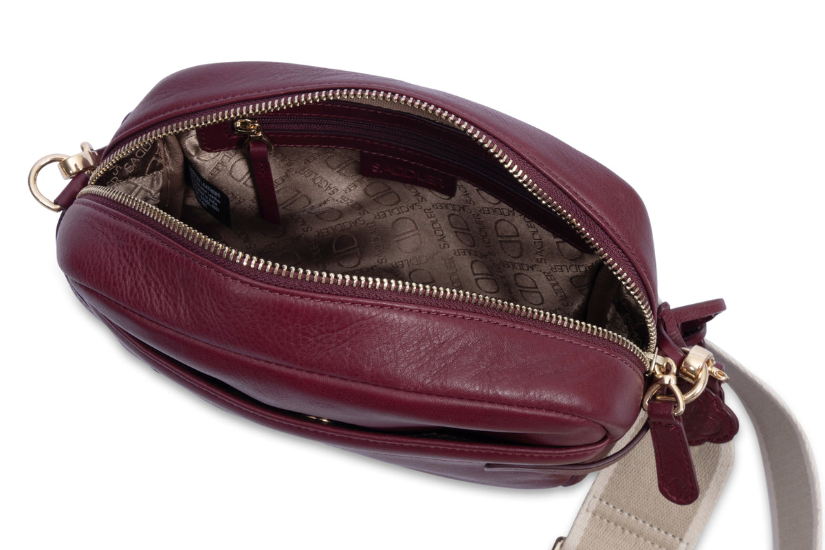 Laura Leather Camera Bag - Handmade by Saddler – Compact, Stylish &amp; Practical