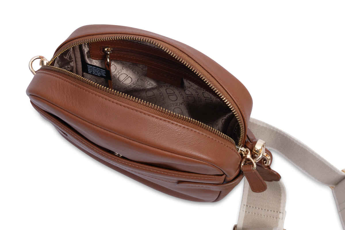 Laura Leather Camera Bag - Handmade by Saddler – Compact, Stylish &amp; Practical