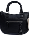 SADDLER "Chloe" Real Leather Twin-Handle Handbag with Crossbody Strap - Handmade, with Keepsake Pouch
