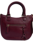 SADDLER "Chloe" Real Leather Twin-Handle Handbag with Crossbody Strap - Handmade, with Keepsake Pouch